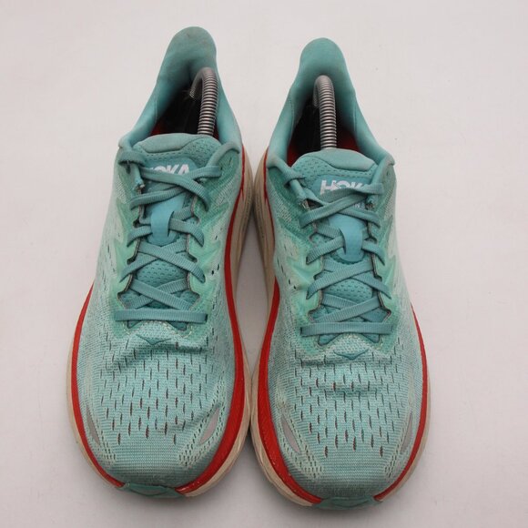 Hoka One One Clifton 8 Women's Size 9.5 B Teal 1119394 Athletic Running Shoes - Picture 2 of 9